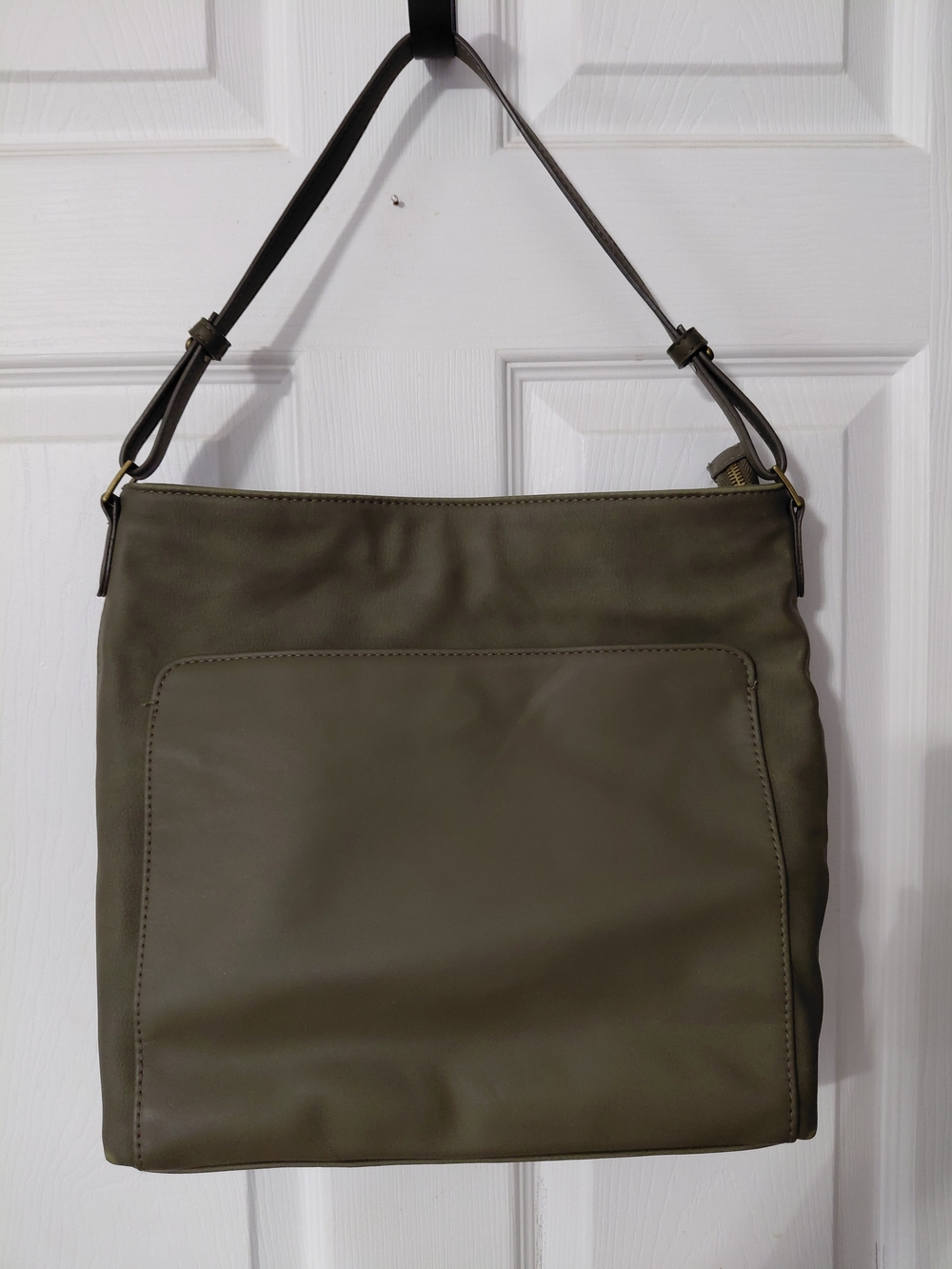 Universal Thread Olive Shoulder Bag with Front Pocket